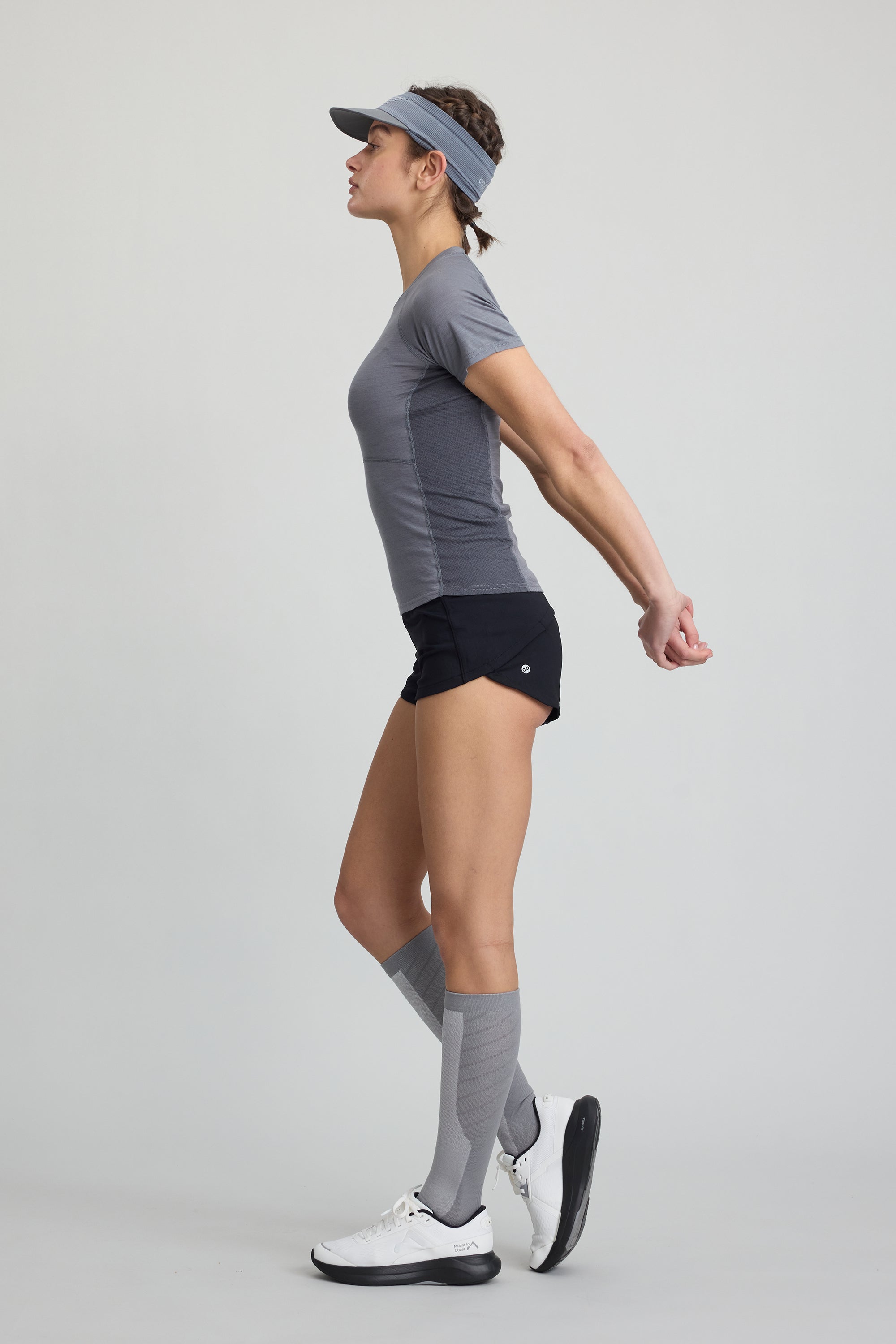 Women's 2 Tone Merino Wool Lightweight Skinny Tee