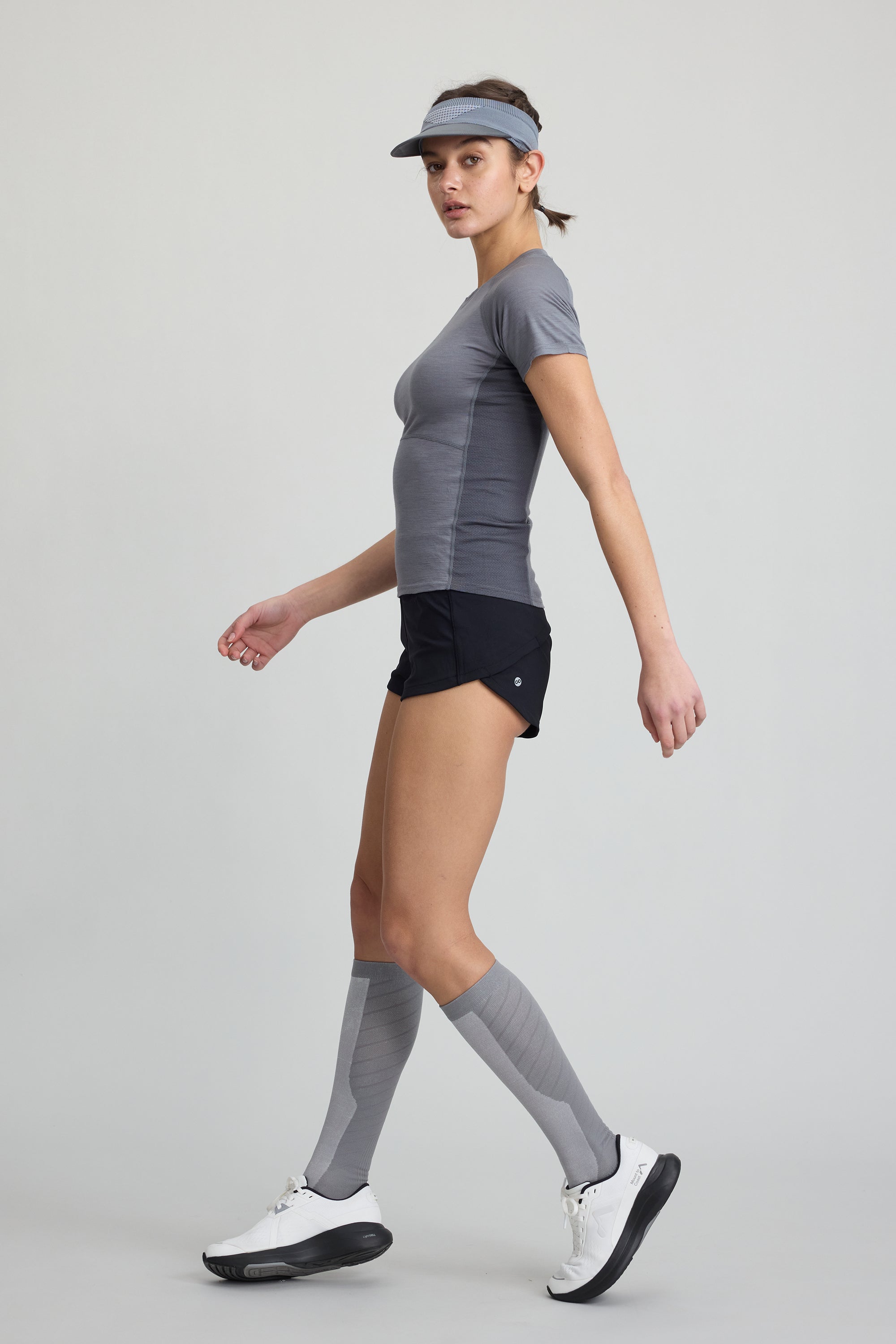 Women's 2 Tone Merino Wool Lightweight Skinny Tee
