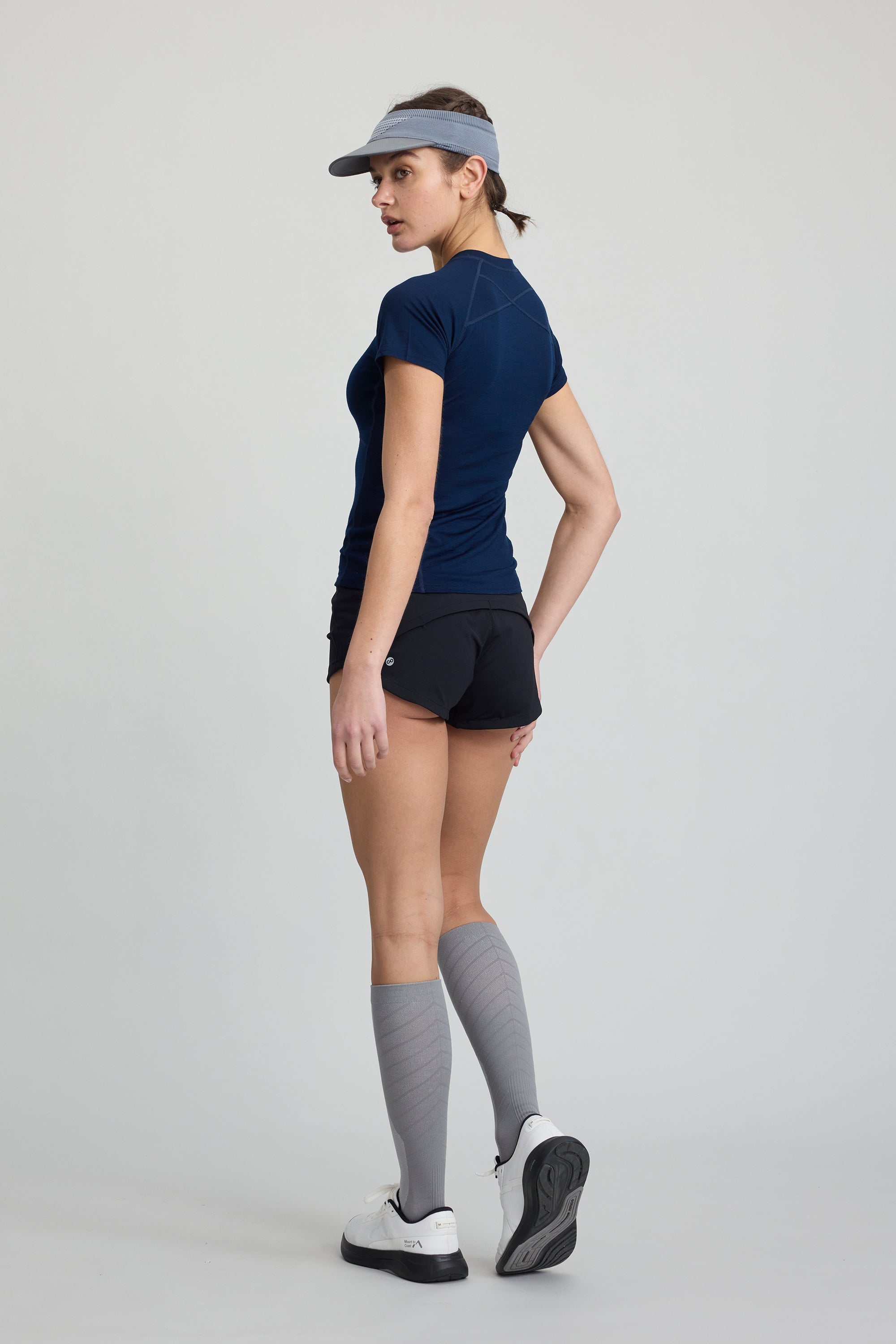 Women's 2 Tone Merino Wool Lightweight Skinny Tee
