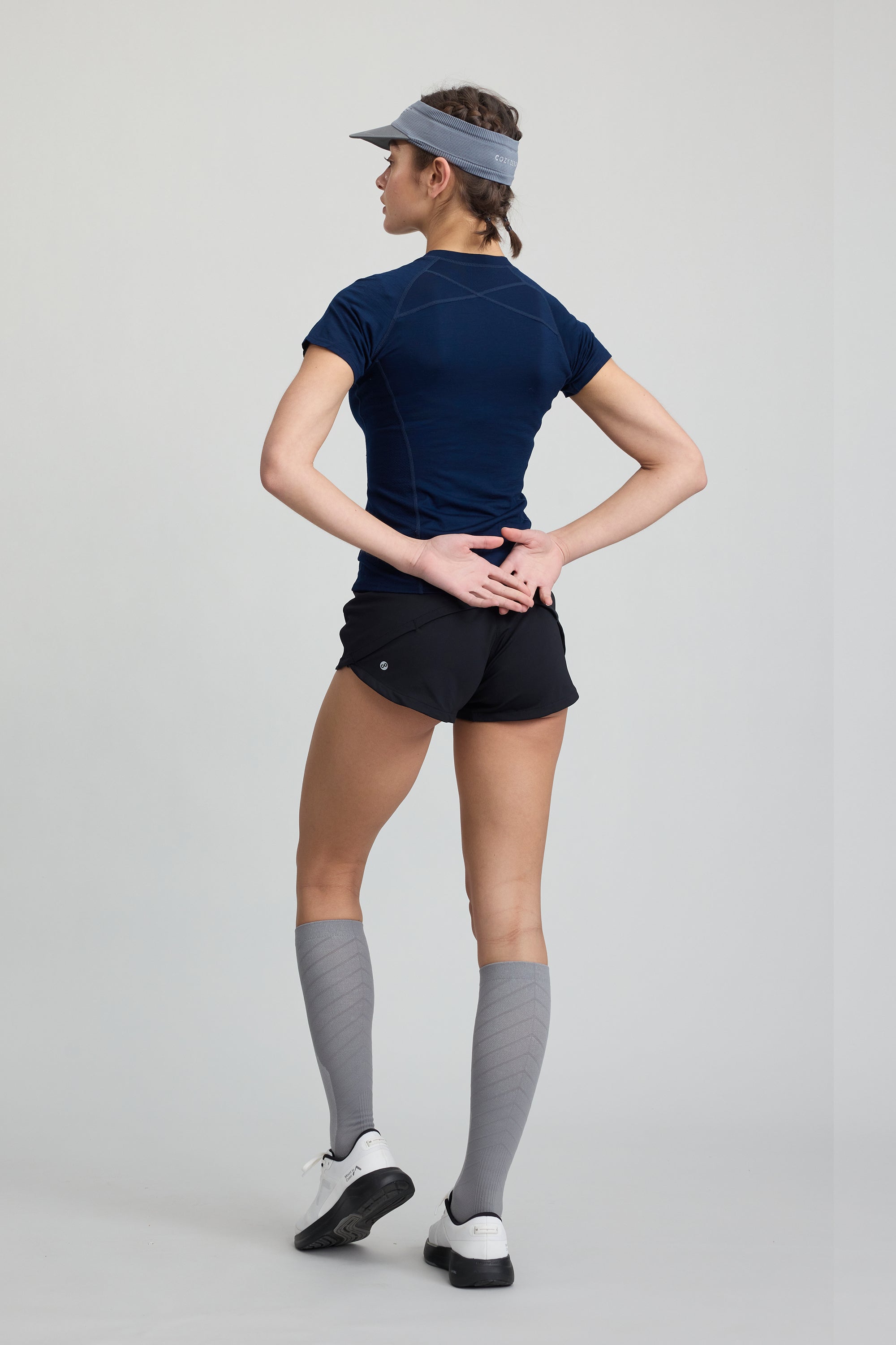 Women's 2 Tone Merino Wool Lightweight Skinny Tee