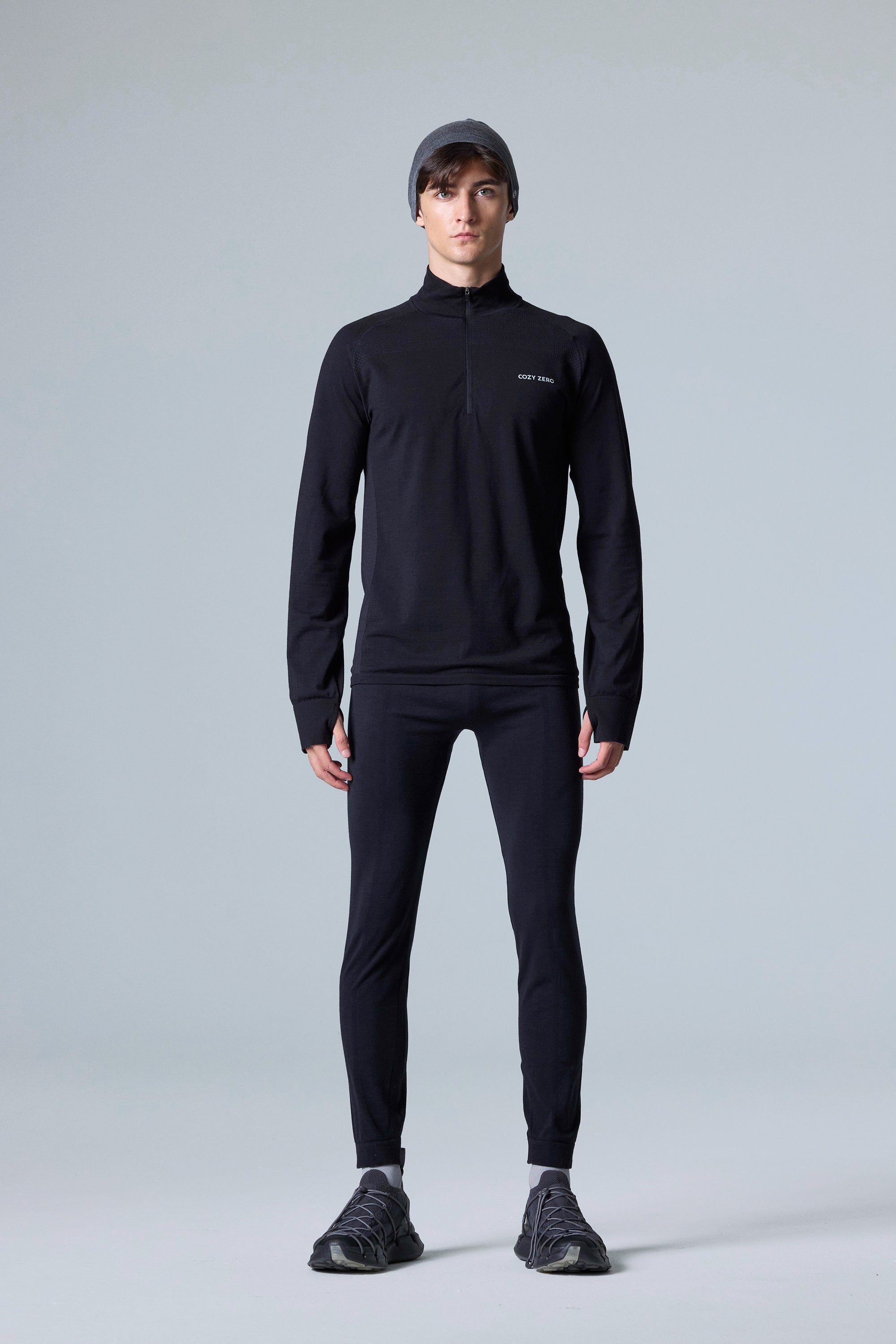 Men's PerformaWool Classic Fit Half Zip Long Sleeve Top