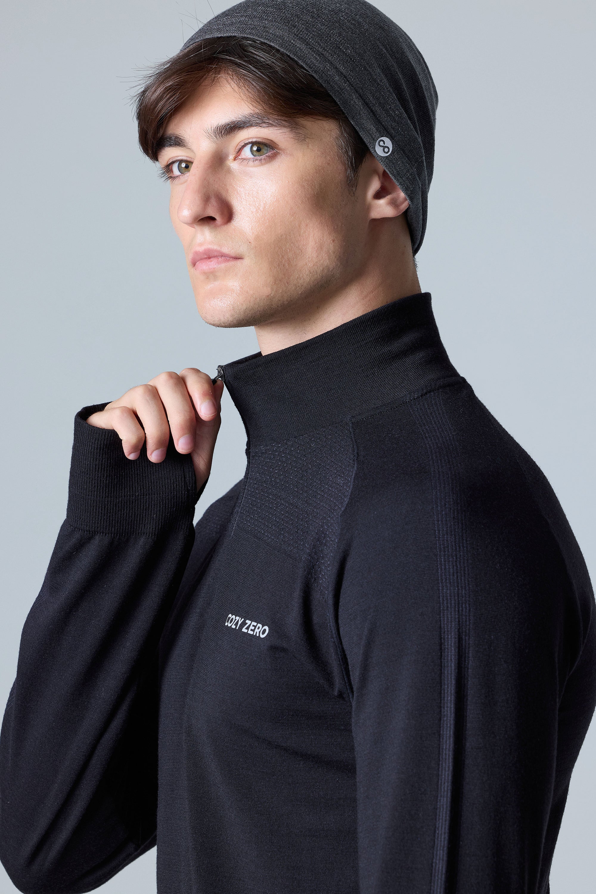 Men's PerformaWool Classic Fit Half Zip Long Sleeve Top
