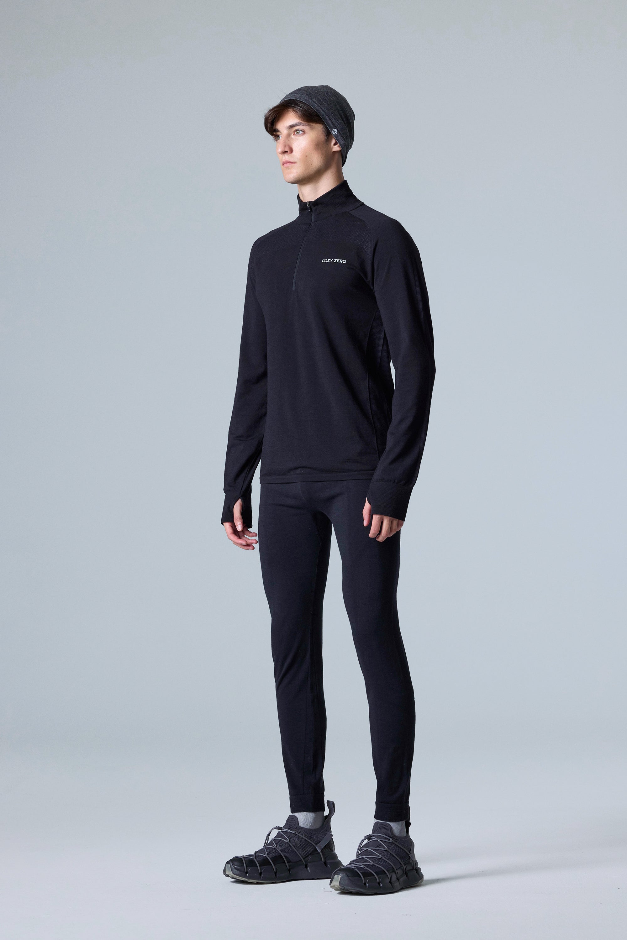 Men's PerformaWool Classic Fit Half Zip Long Sleeve Top