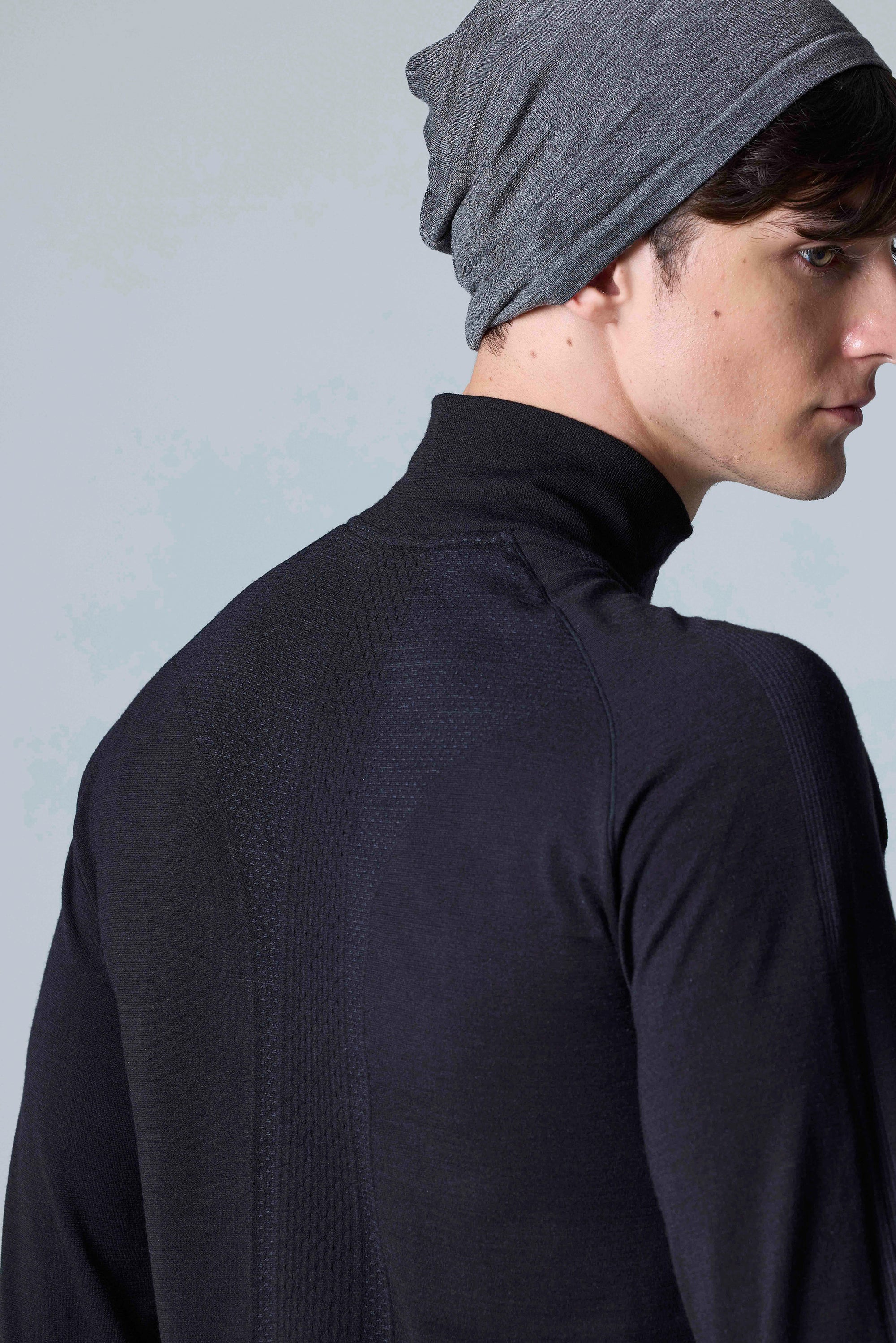 Men's PerformaWool Classic Fit Half Zip Long Sleeve Top
