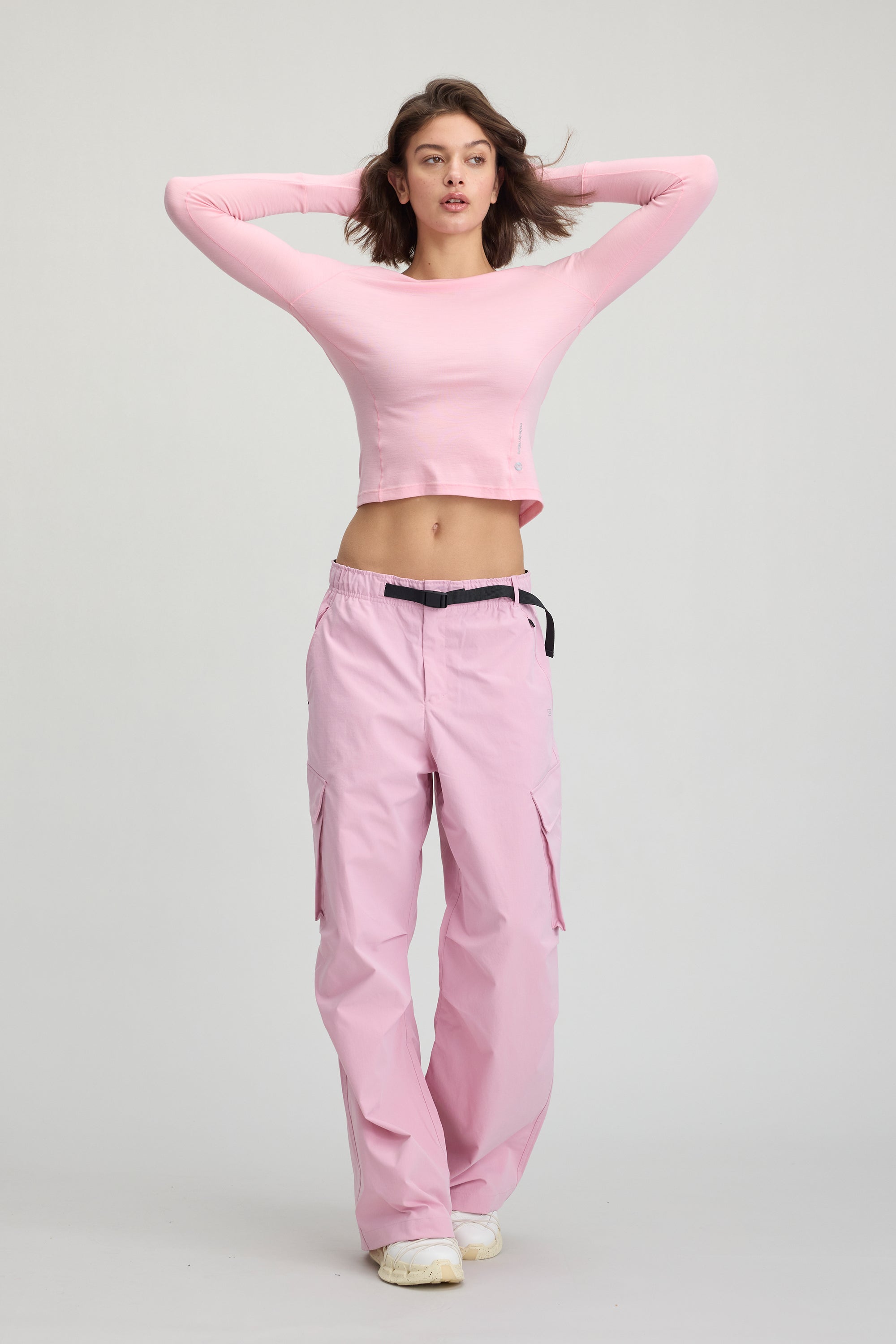 Women's 100% Merino Wool Running L/S Watch Window