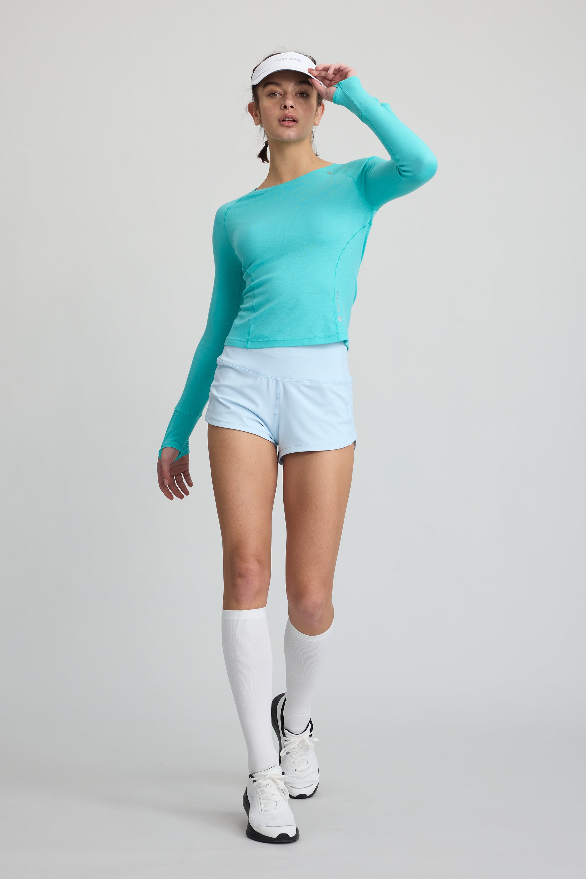 Women's 100% Merino Wool Running L/S Watch Window
