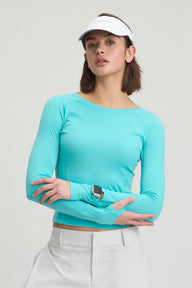 Women's 100% Merino Wool Running L/S Watch Window
