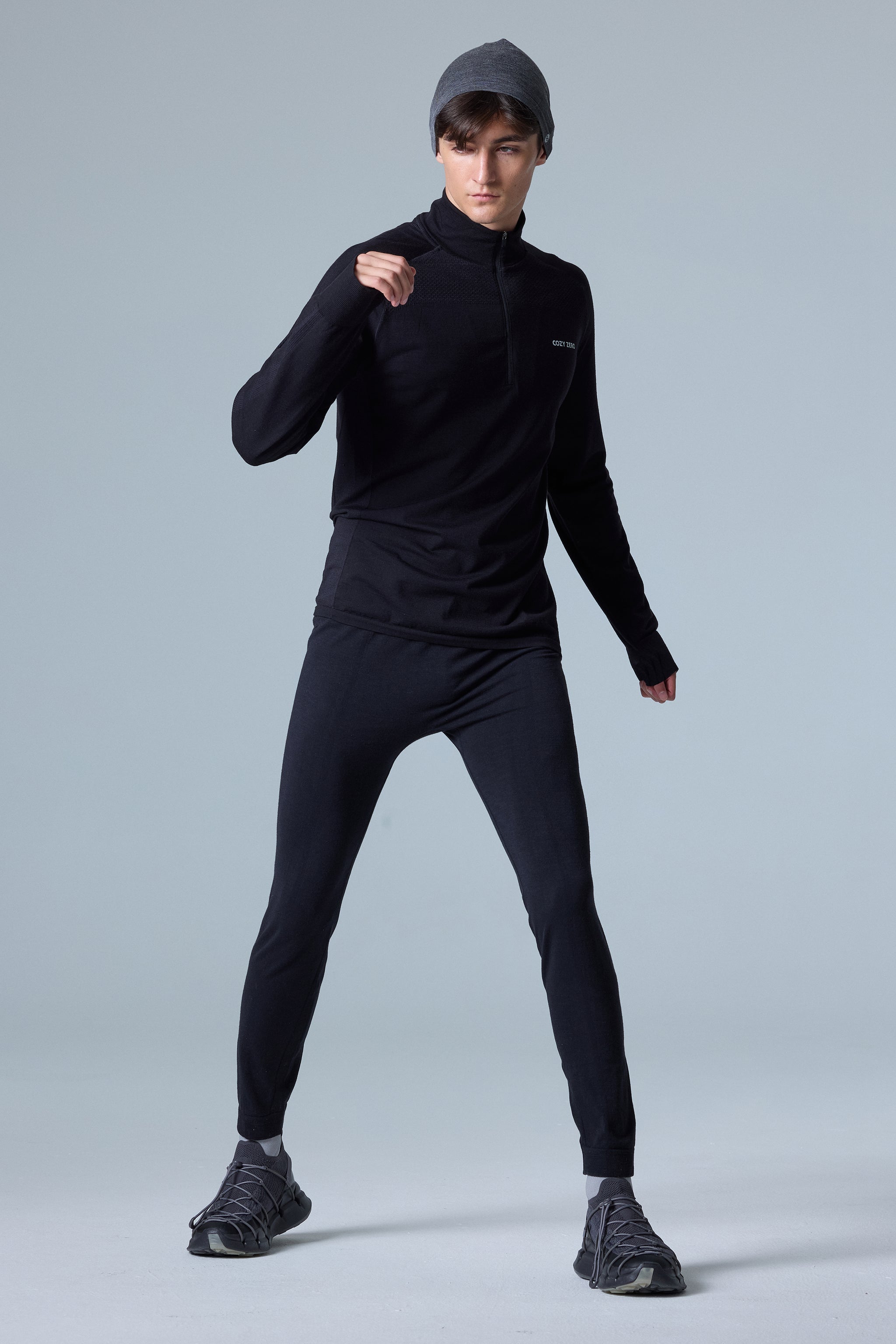 Men's PerformaWool Classic Fit Half Zip Long Sleeve Top