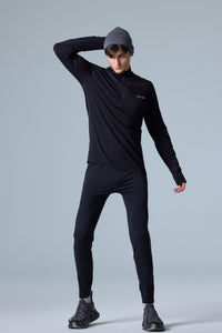 Men's PerformaWool Classic Fit Half Zip Long Sleeve Top