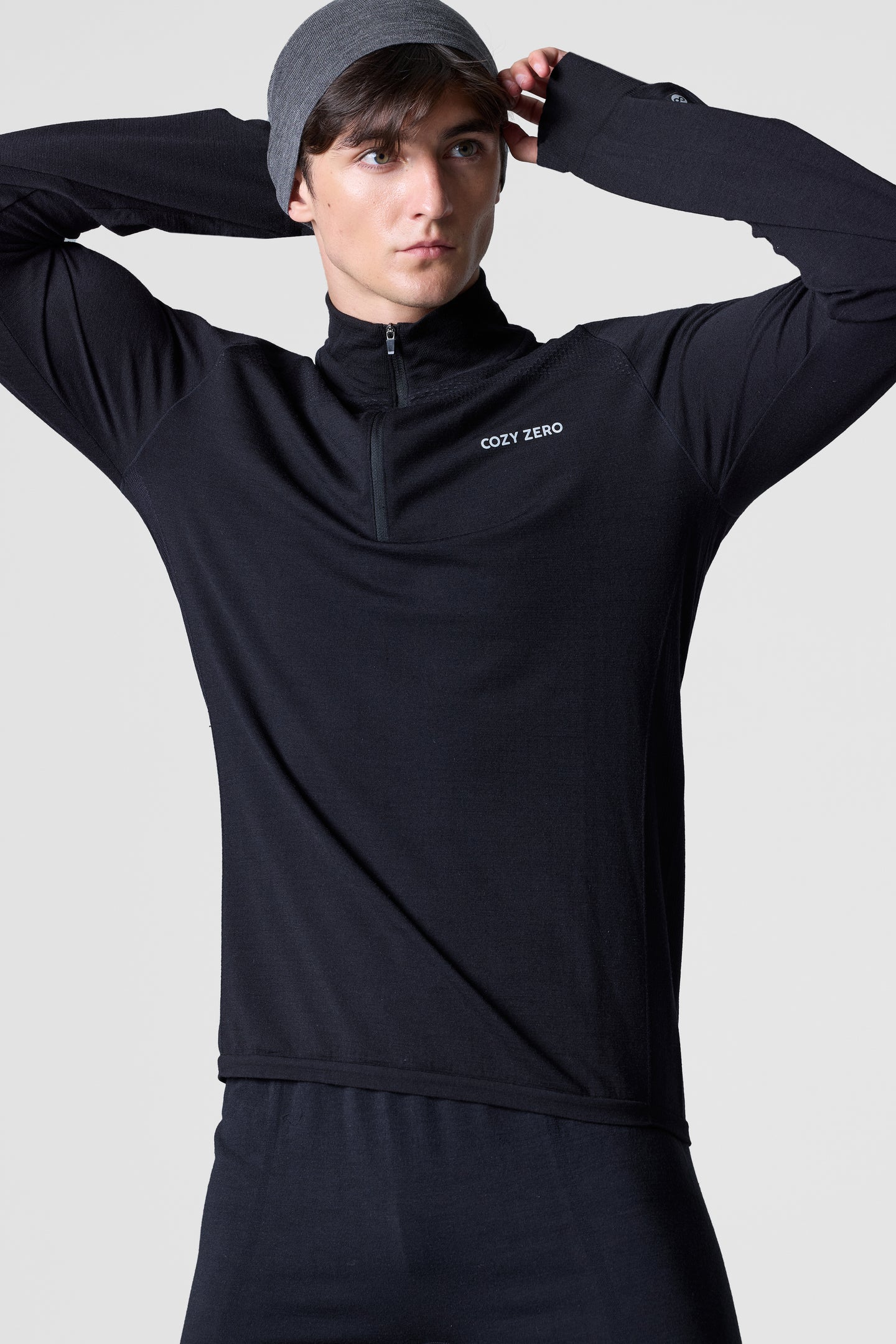 Men's PerformaWool Classic Fit Half Zip Long Sleeve Top