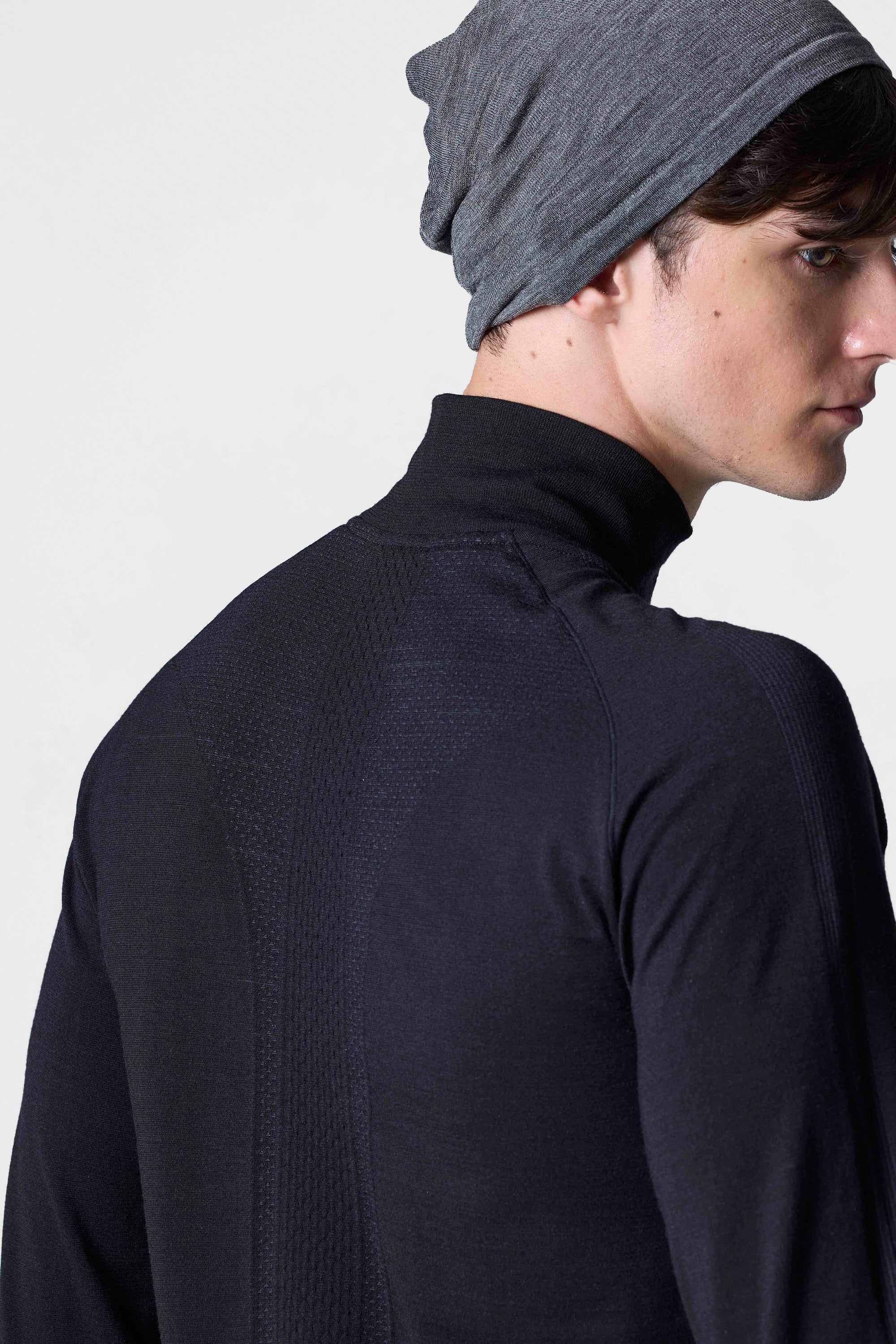 Men's PerformaWool Classic Fit Half Zip Long Sleeve Top