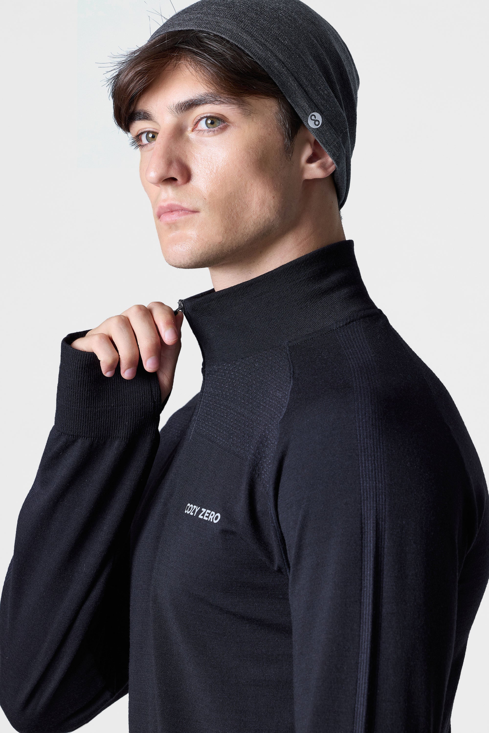 Men's PerformaWool Classic Fit Half Zip Long Sleeve Top