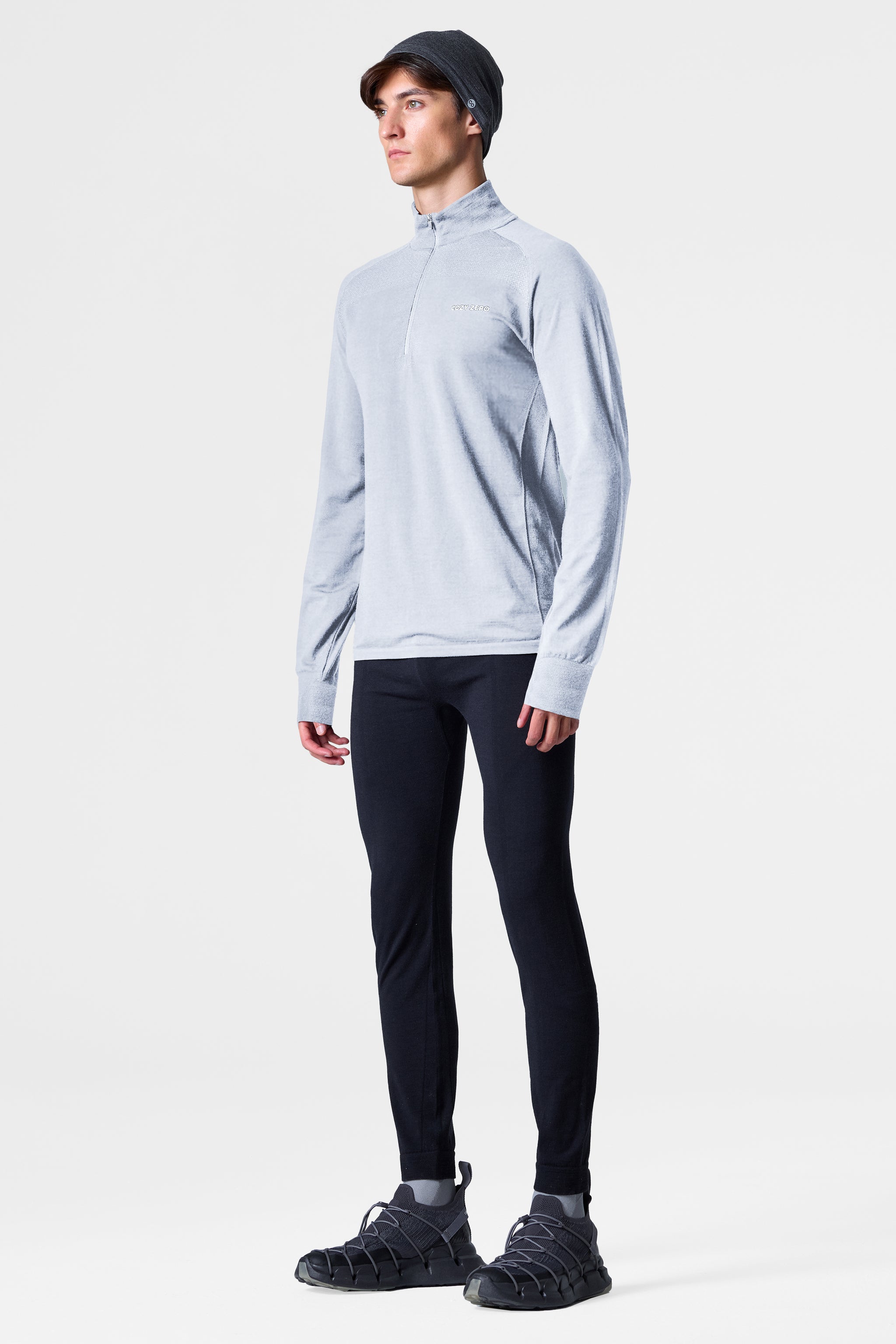 Men's PerformaWool Classic Fit Half Zip Long Sleeve Top