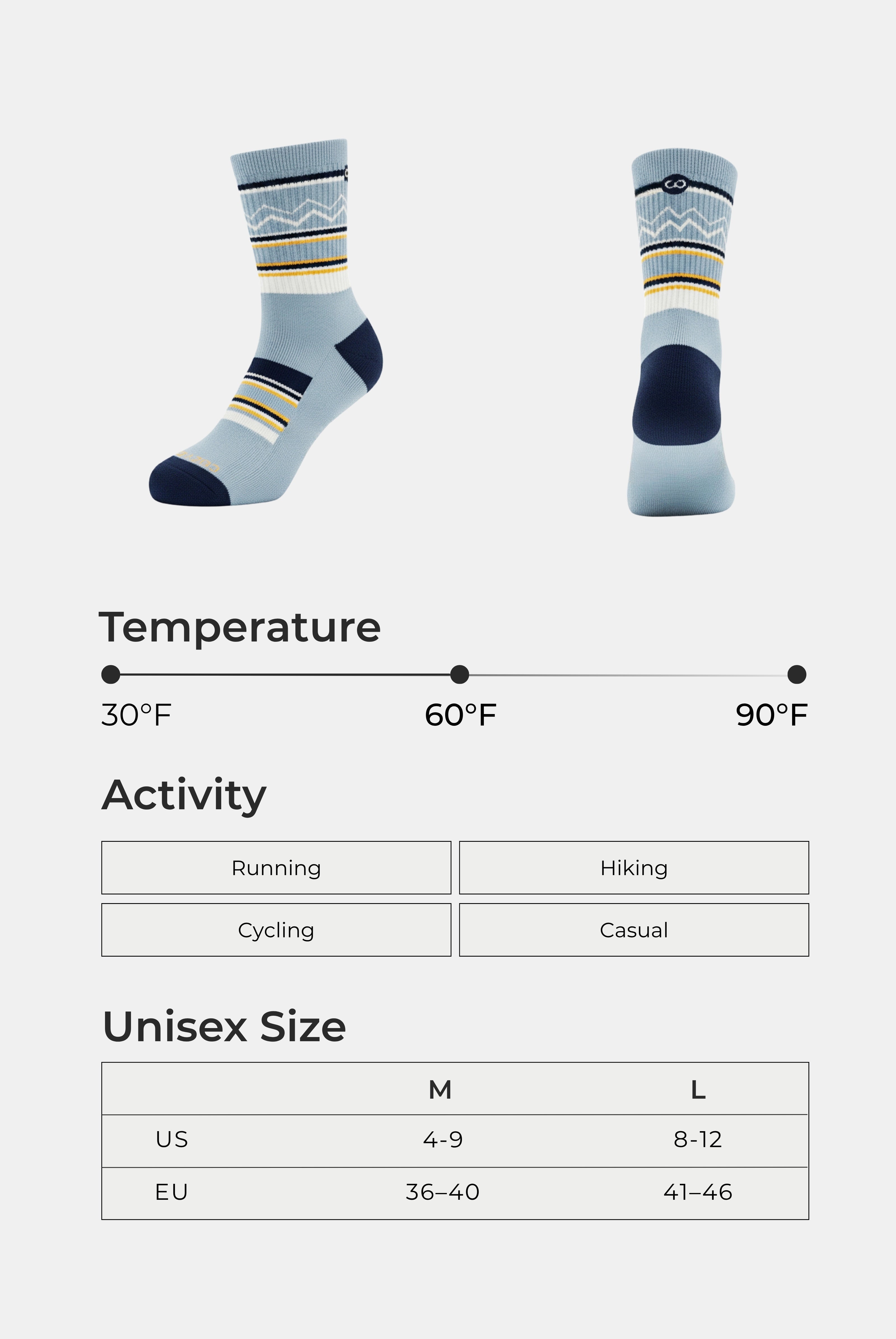 PerformaWool Midcrew All-season Hike Socks – Cozy Zero