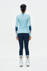 PerformaWool Mont Print Ski Baselayer Half Zip