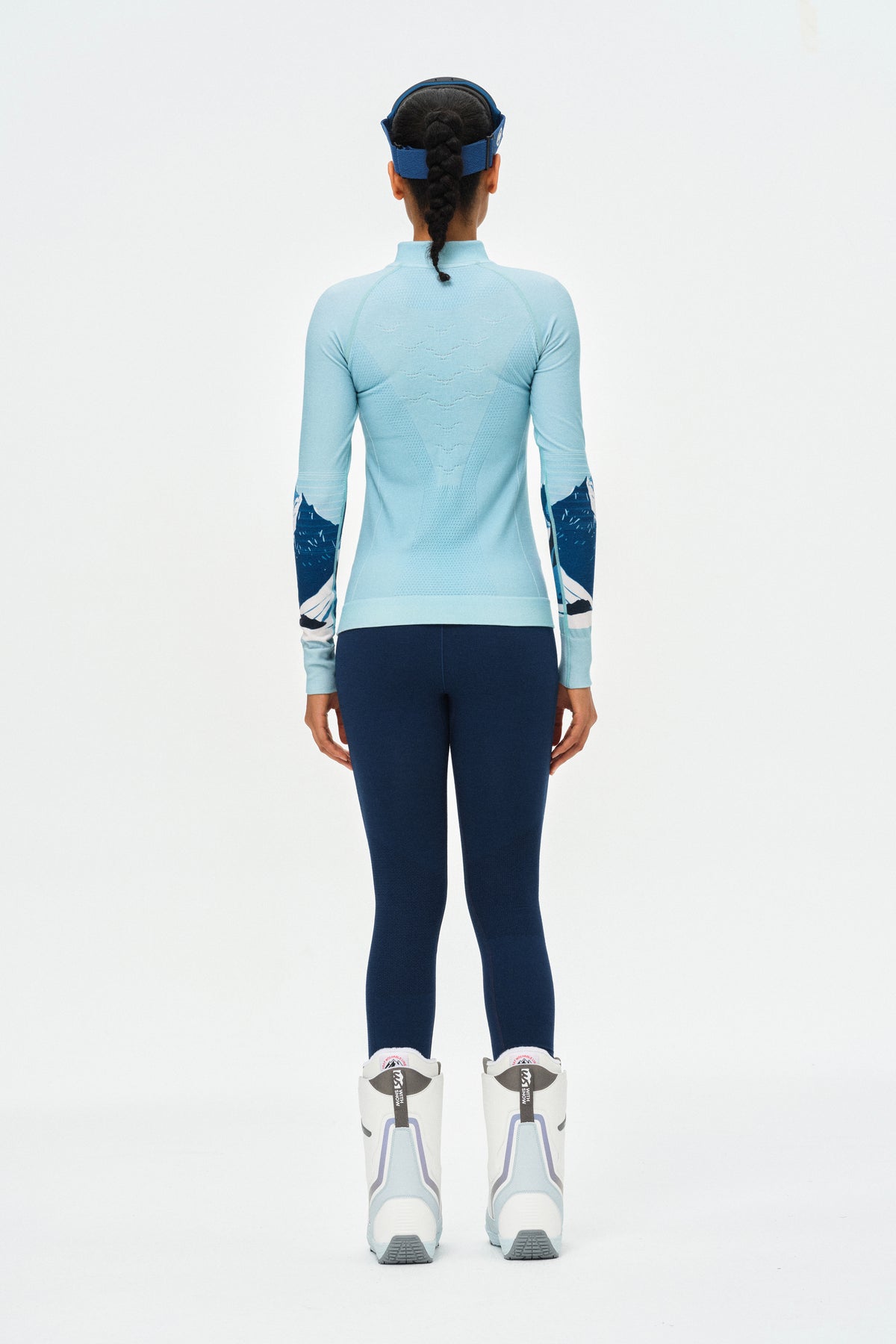PerformaWool Mont Print Ski Baselayer Half Zip